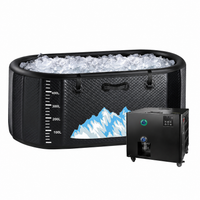 Cold Plunge Tub Built for Recovery Therapy, 248 Gallon Capacity, 1 HP Chiller System, WiFi Enabled Controls